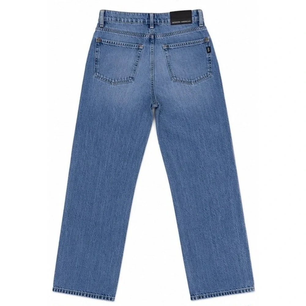 Modern American Jackson High Rise Straight Leg Jeans Smokey Blue  Size‎ 26 NWT